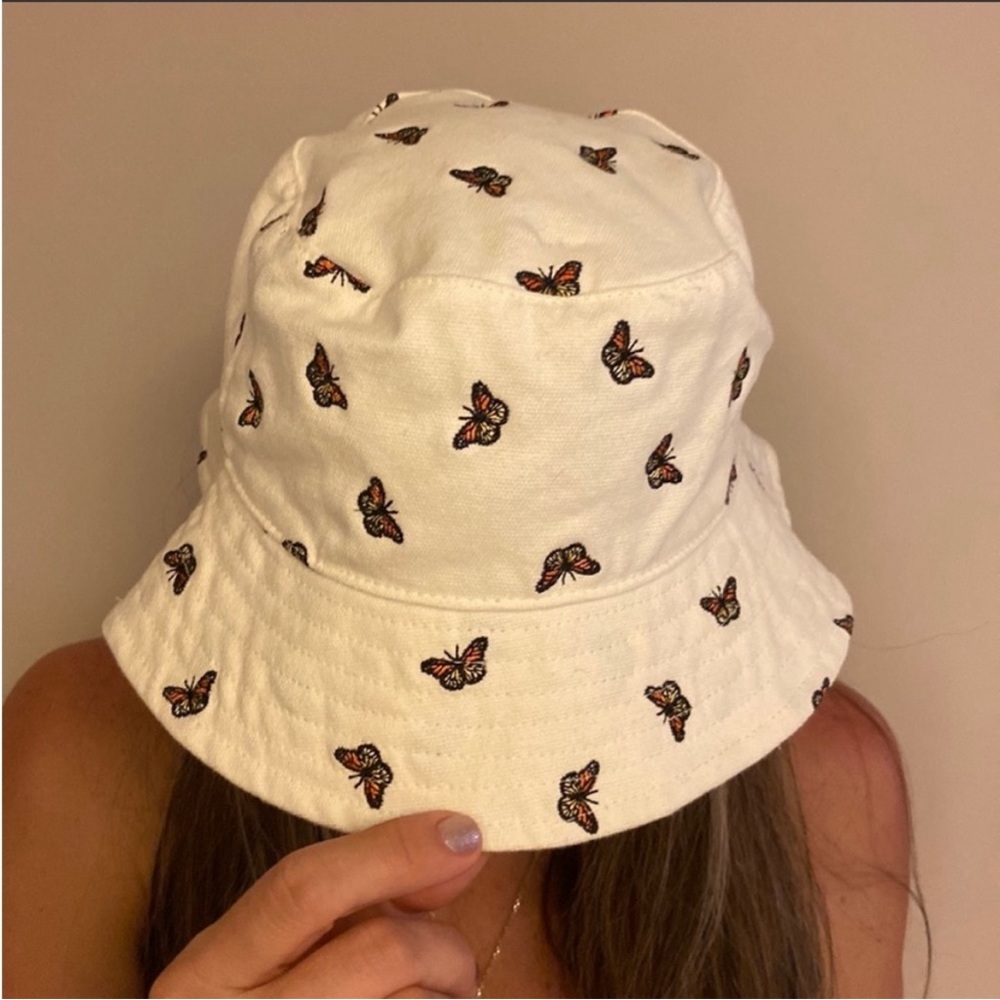 Urban Outfitters Butterfly Bucket Hat - One Size